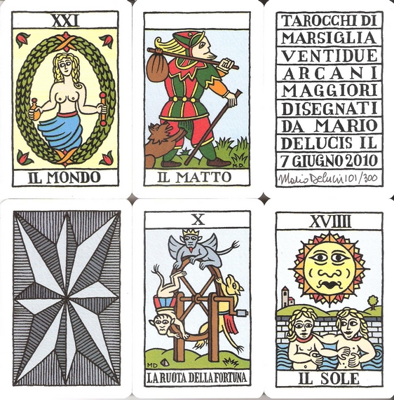 I Tarocchi di Marsiglia di Mario de Lucis - Tarocchi e carte da gioco,  Tarot and Playing cards